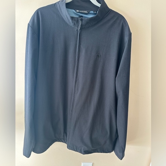 Travis Mathew Jacket Mens XXL Black Windbreaker Golf Full Zip - Picture 1 of 8